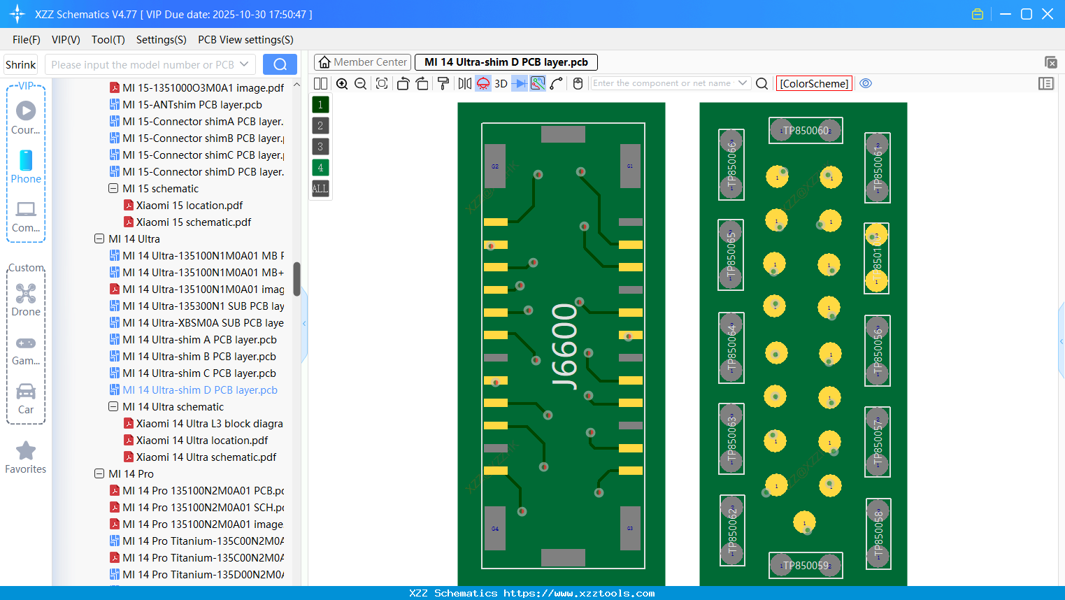 Xiaomi MI 14 Ultra-shim D PCB Layer
